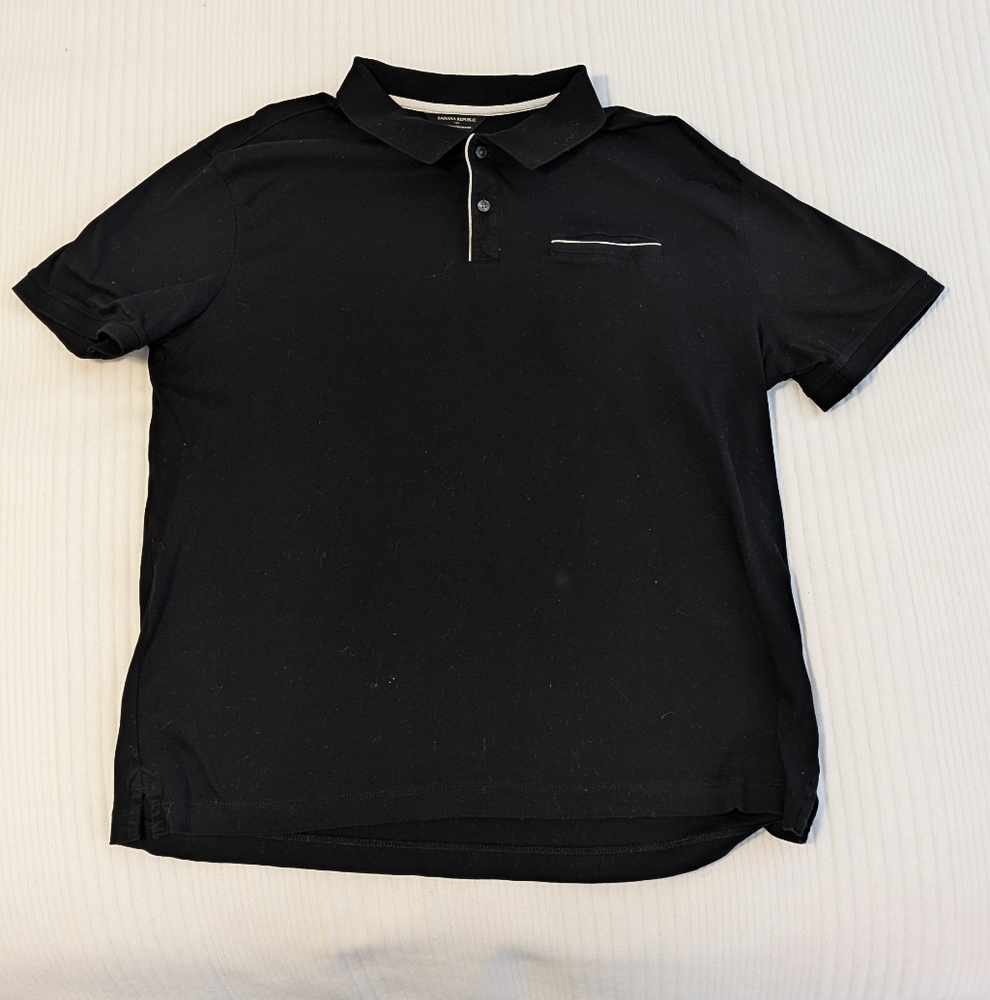 Banana Republic Men's Black Polo Shirt